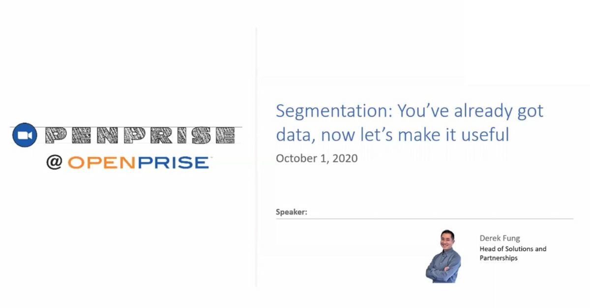 Segmentation: you’ve already got data; now let’s make it useful