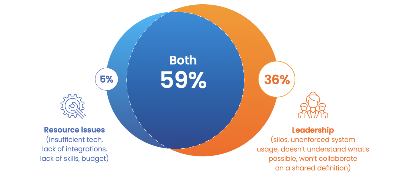 Diagram of resources and leadership for data quality