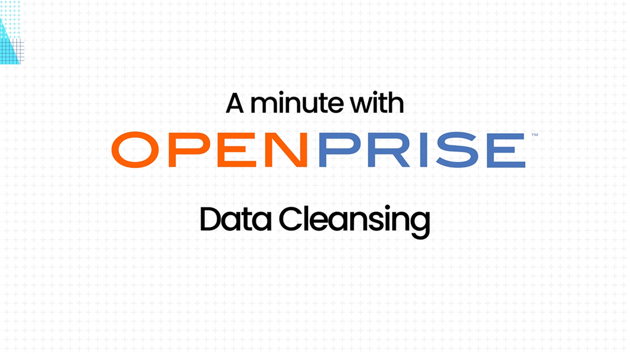 A minute on data cleansing