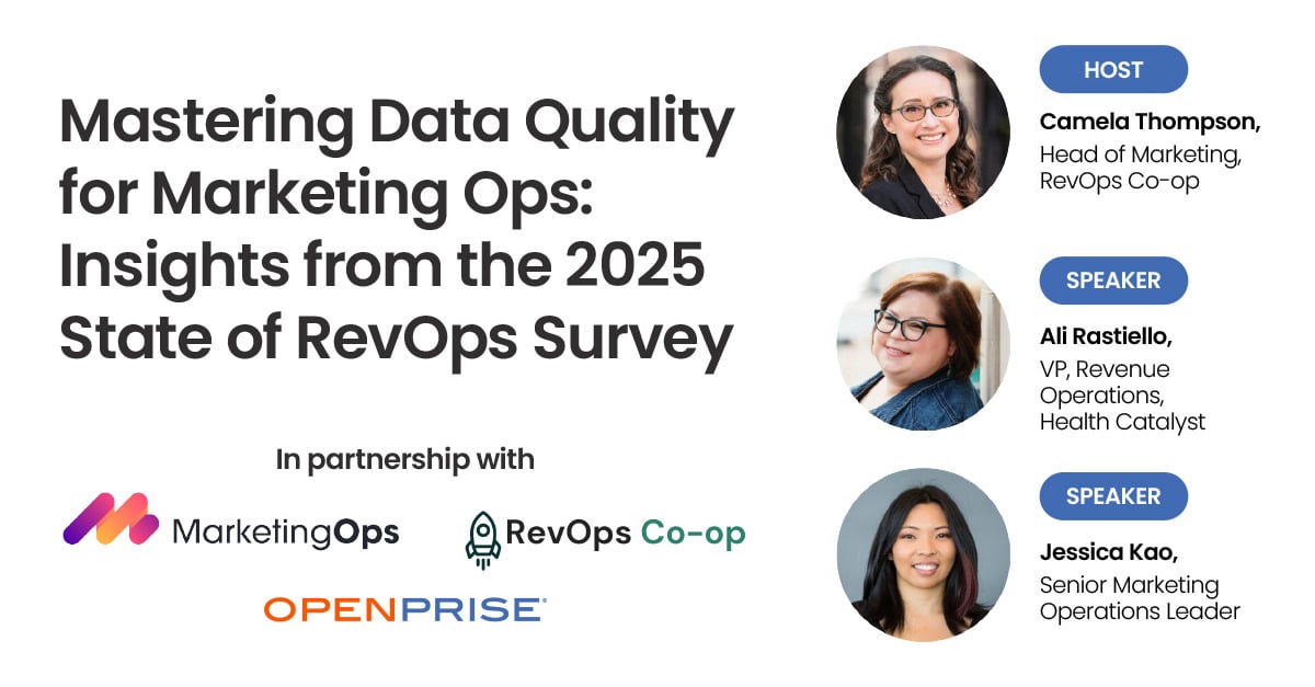 Mastering Data Quality for Marketing Ops: Insights from the 2025 State of RevOps Survey